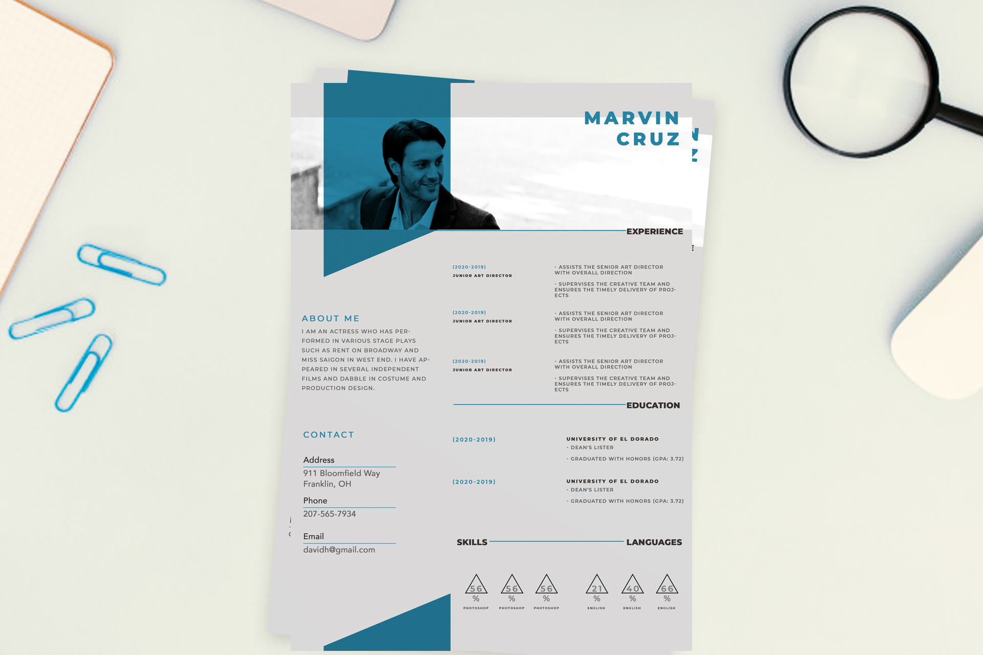 Free resume template #16