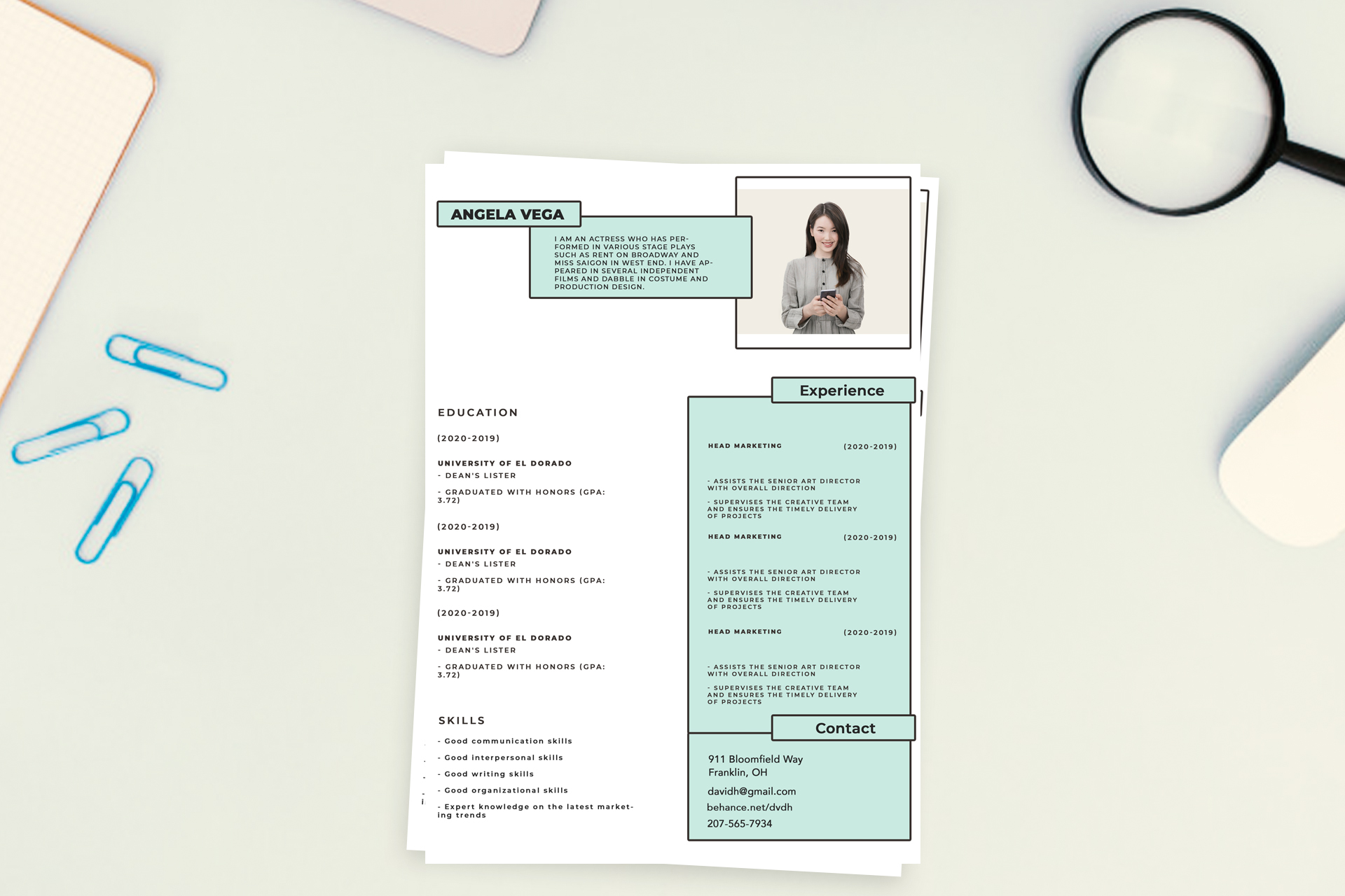 Free resume template #17