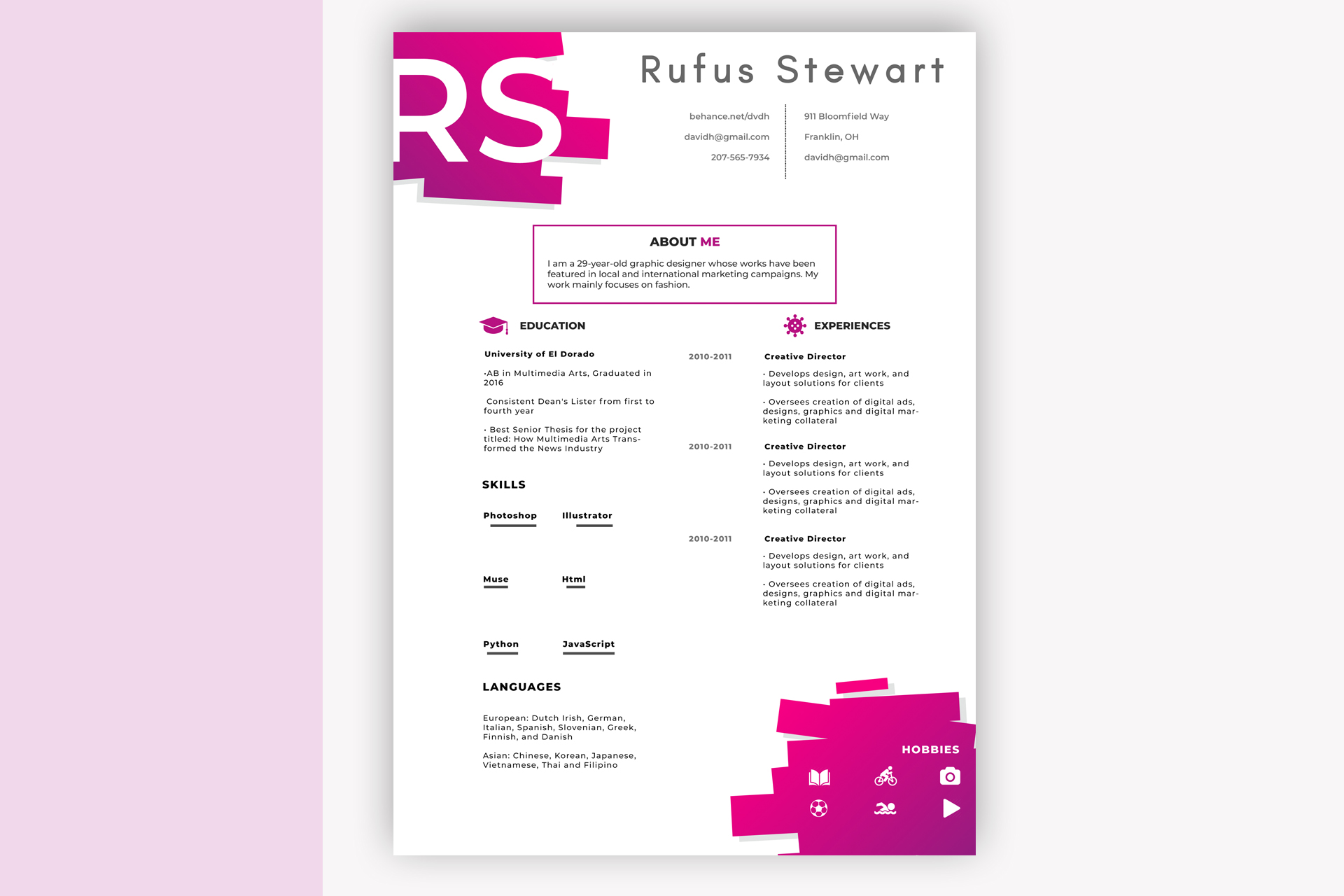 Free resume template #19