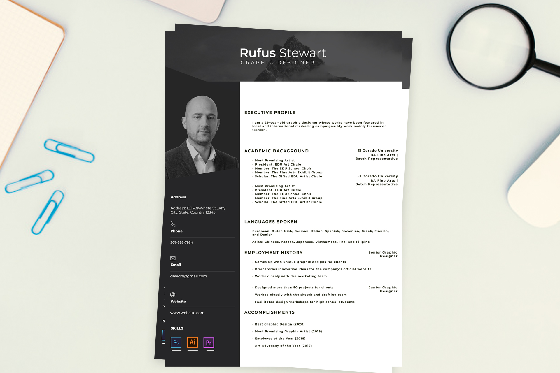 Free resume template #20