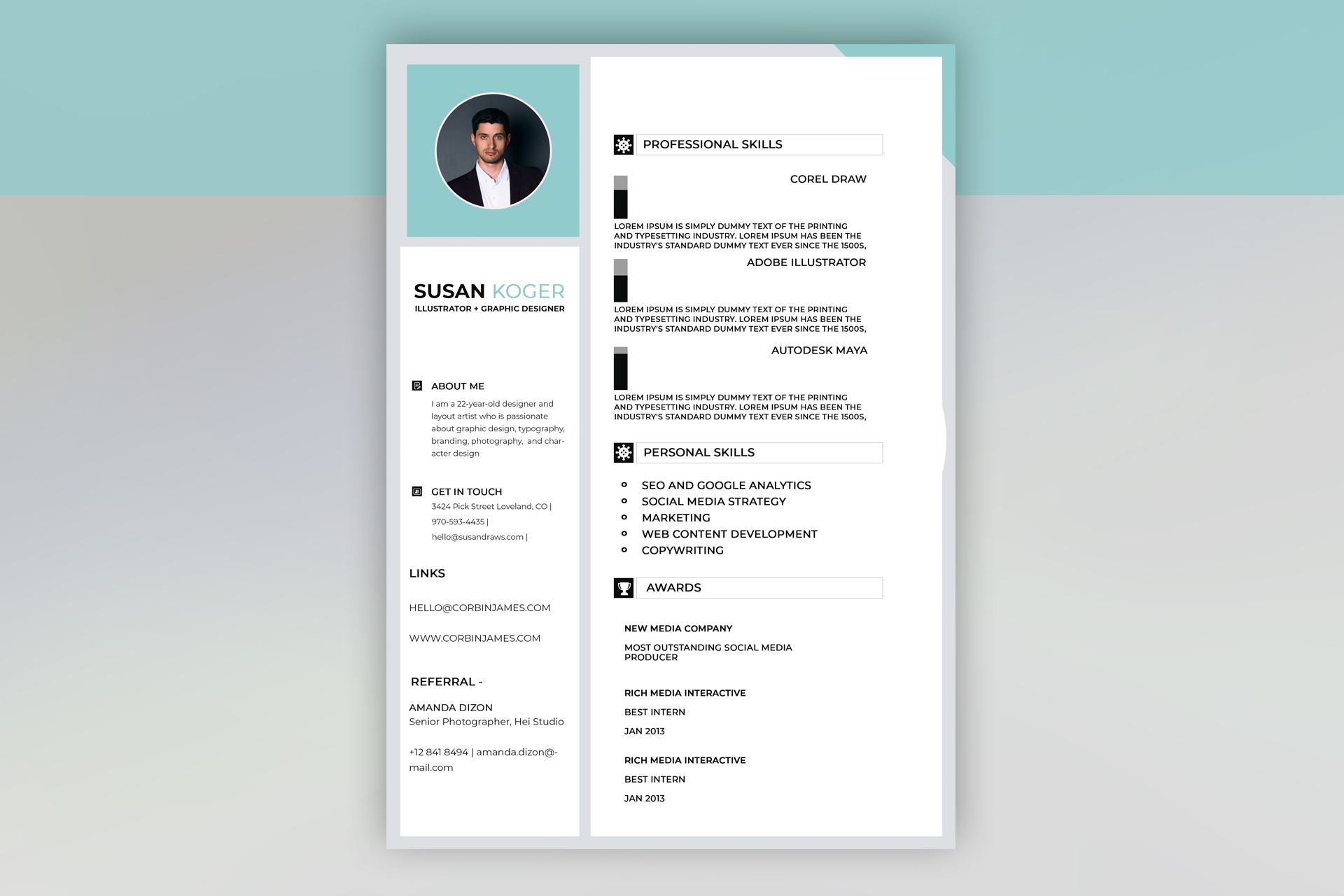 Free resume template #30