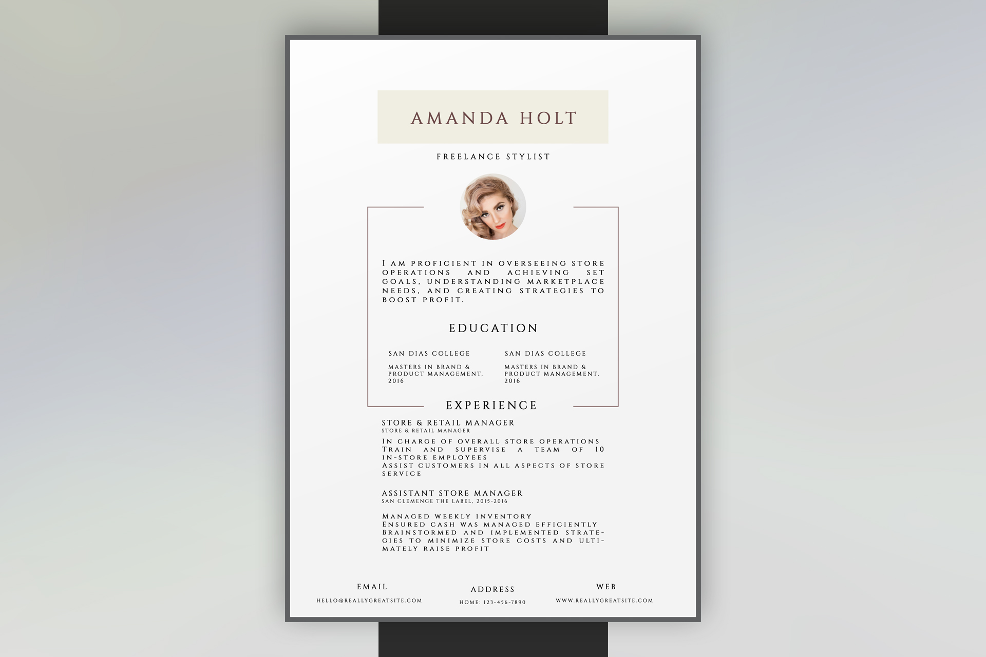 Free resume template #32