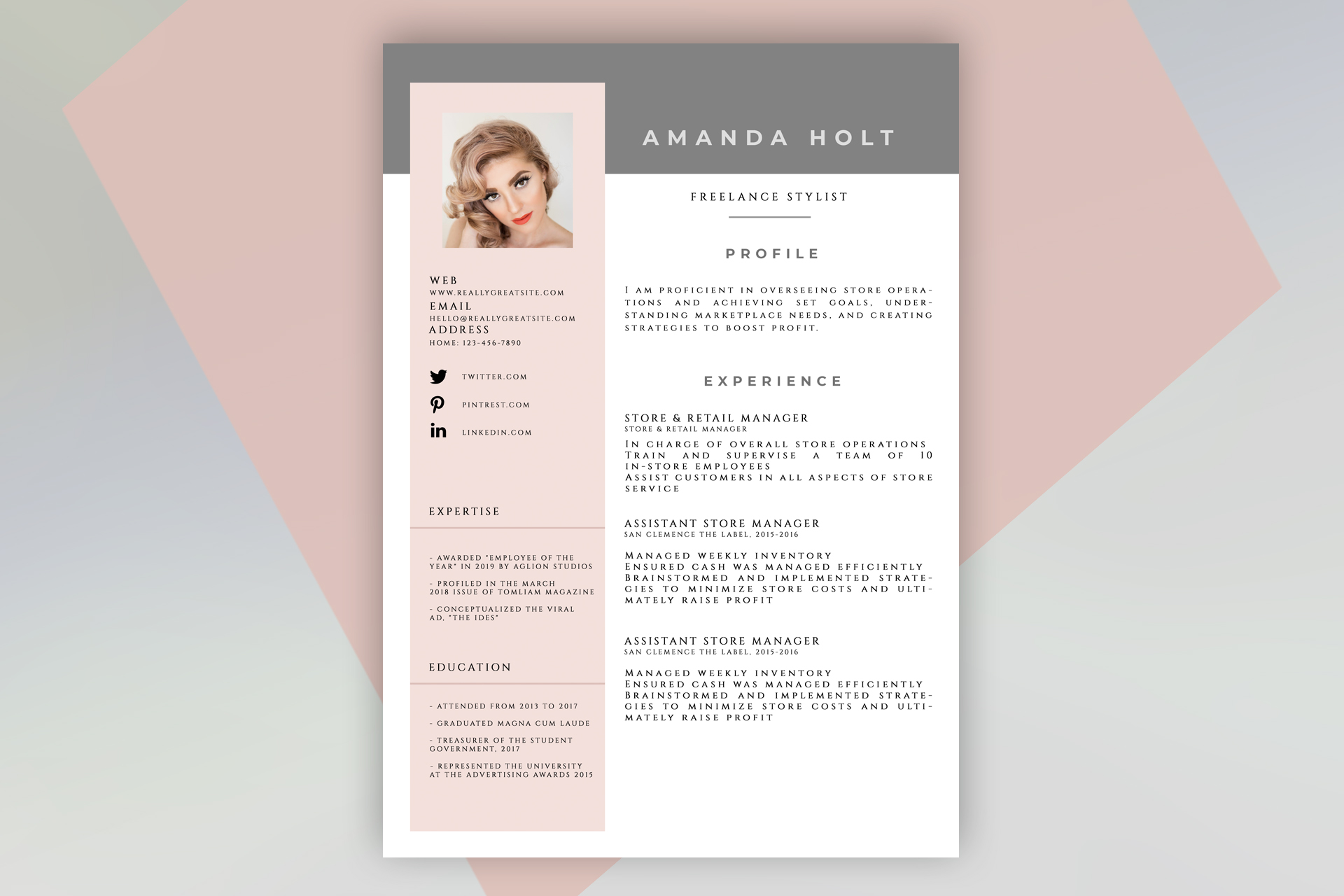 Free resume template #36