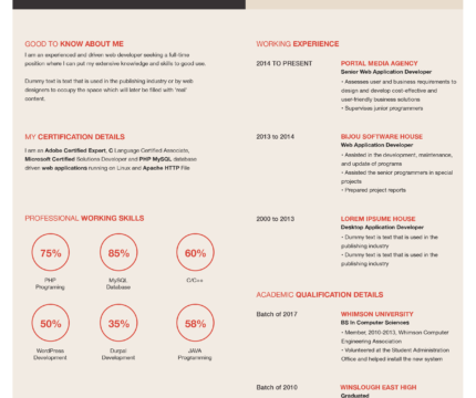 Free resume template #61