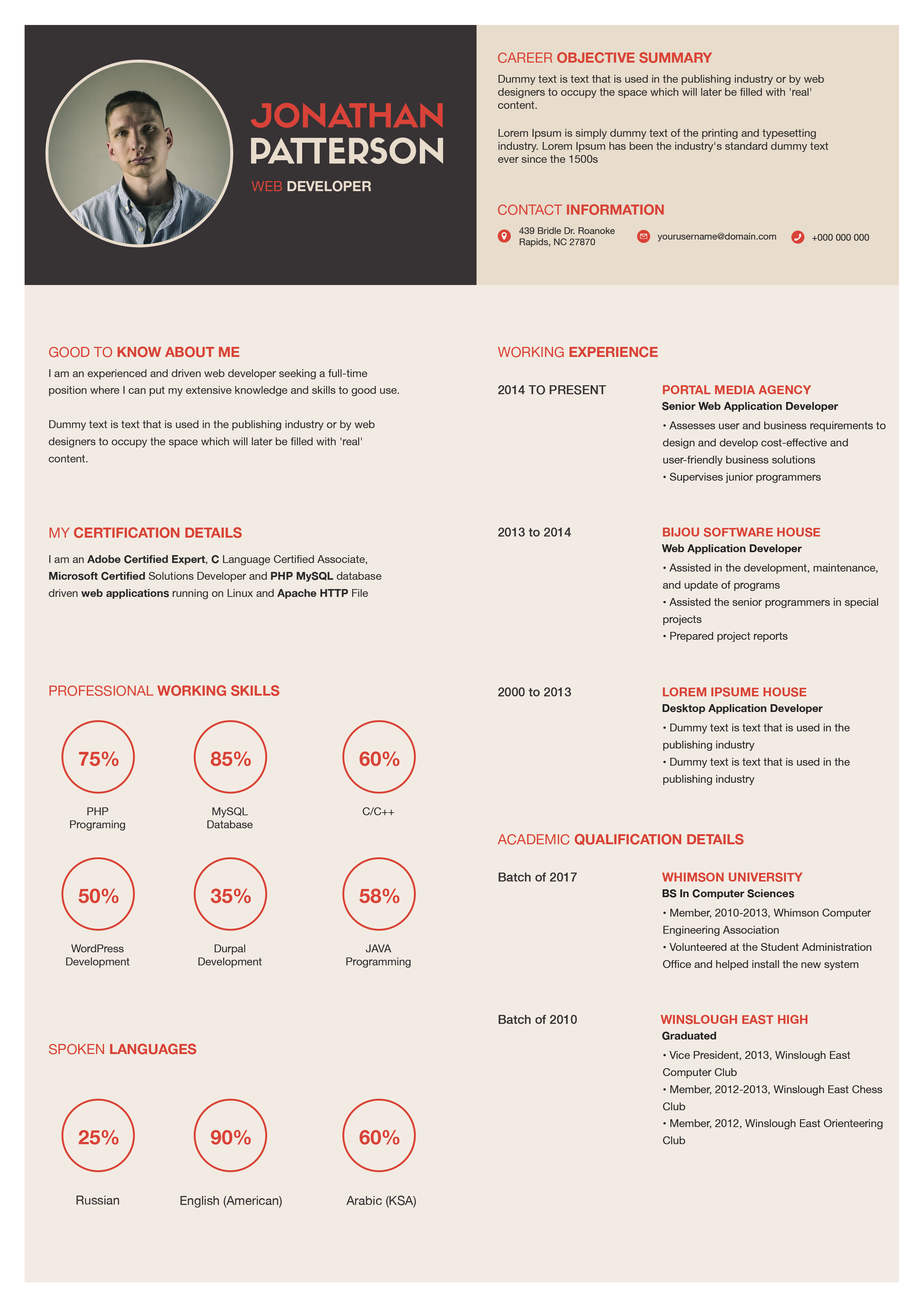 Free resume template #61