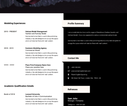 Free resume template #62