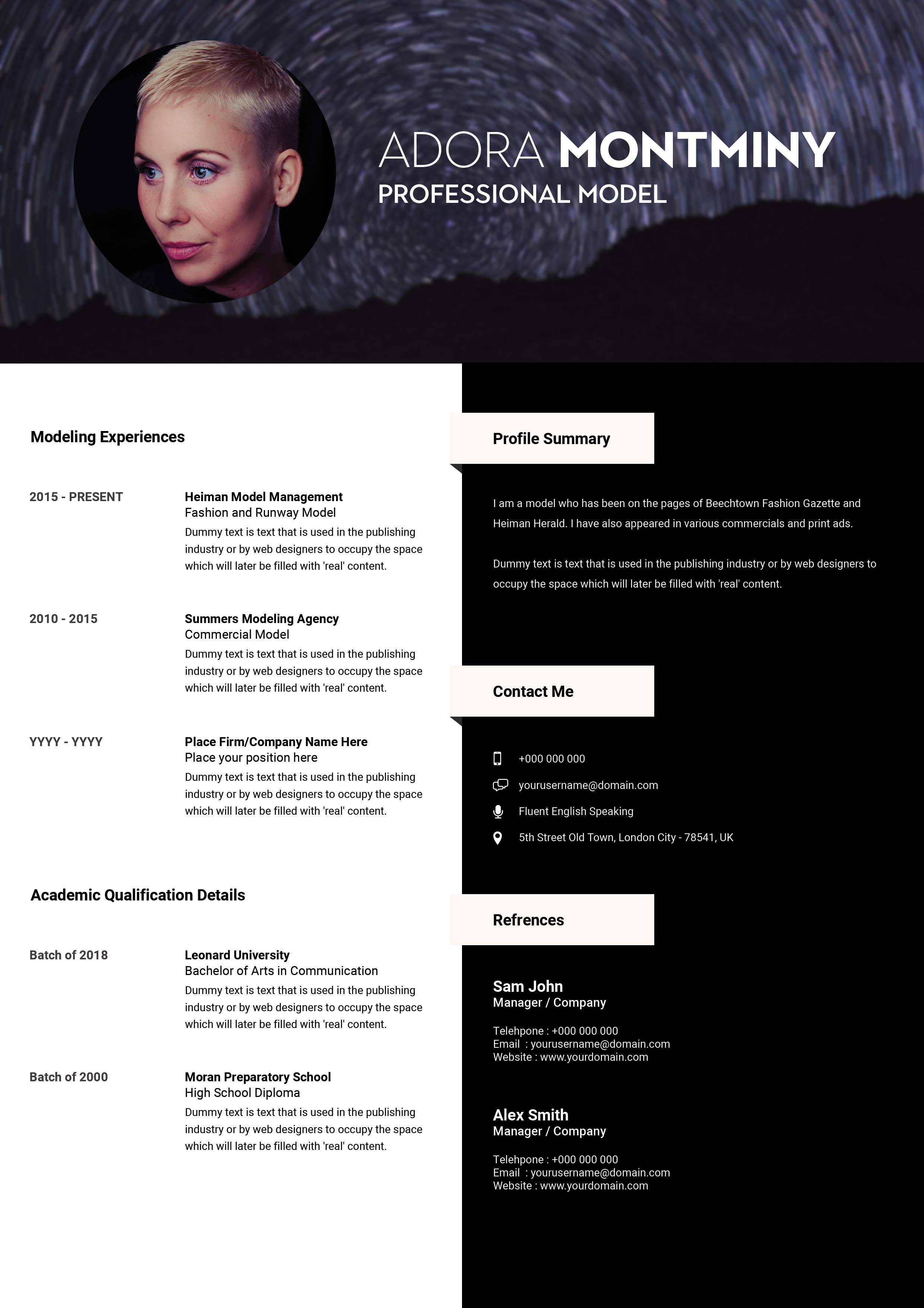 Free resume template #62