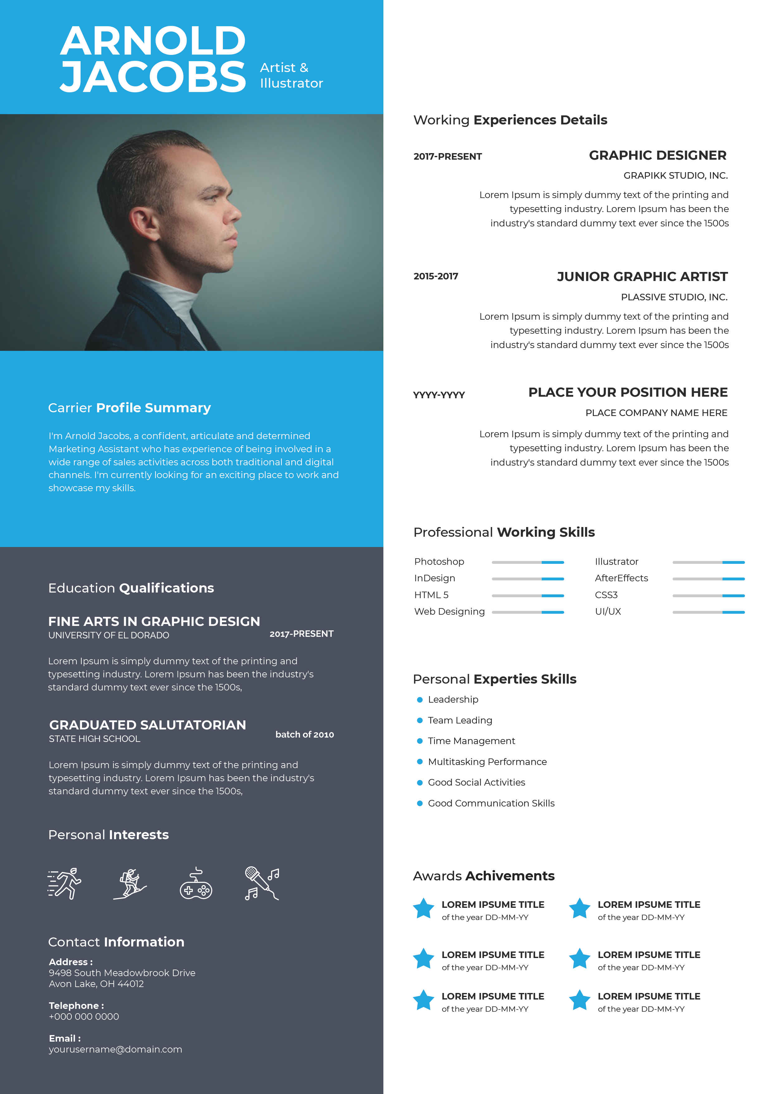 Free resume template #63