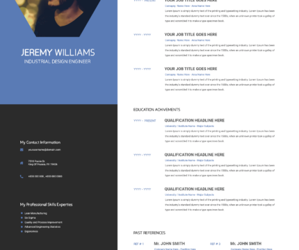 Free resume template #68