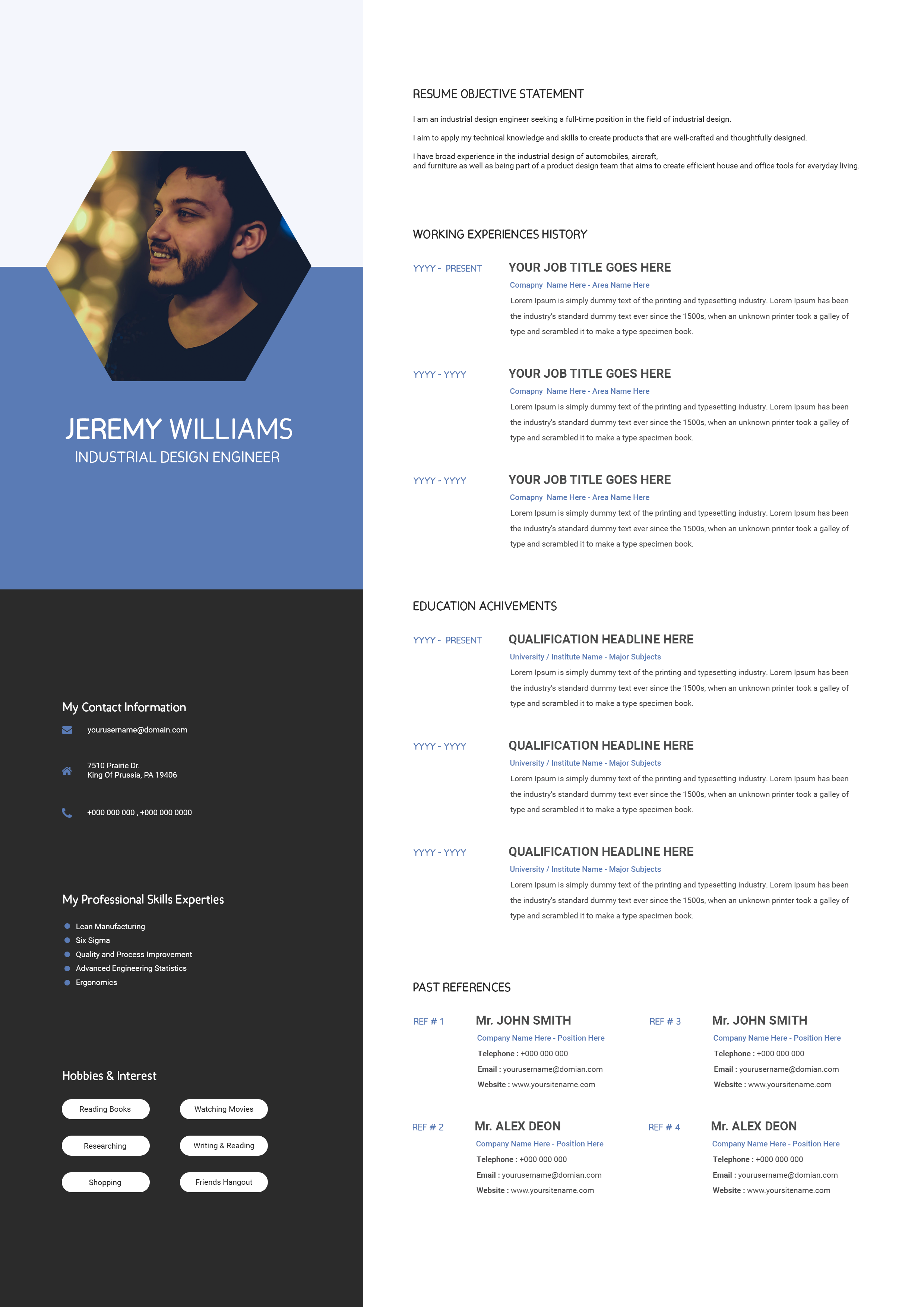 Free resume template #68