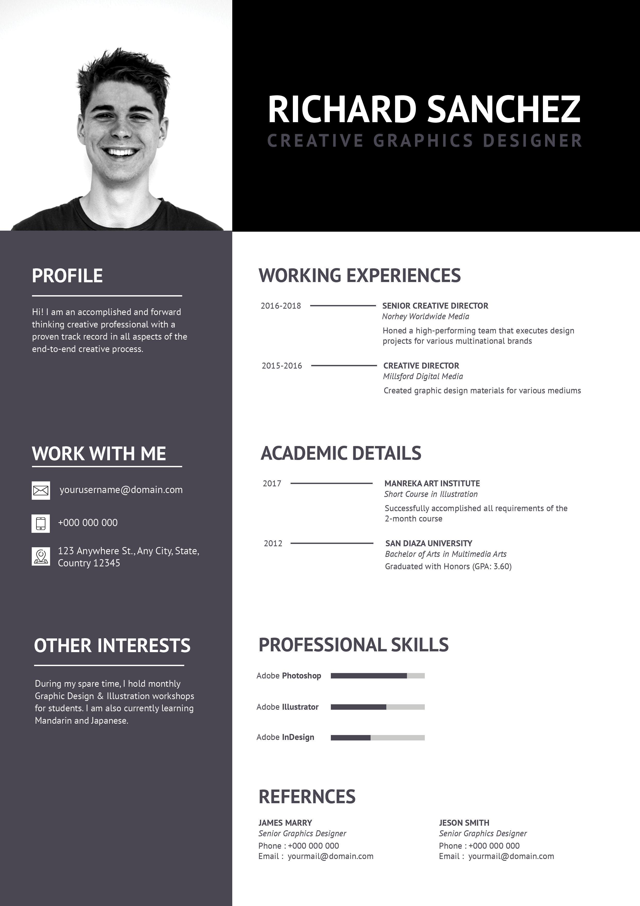 Free resume template #83