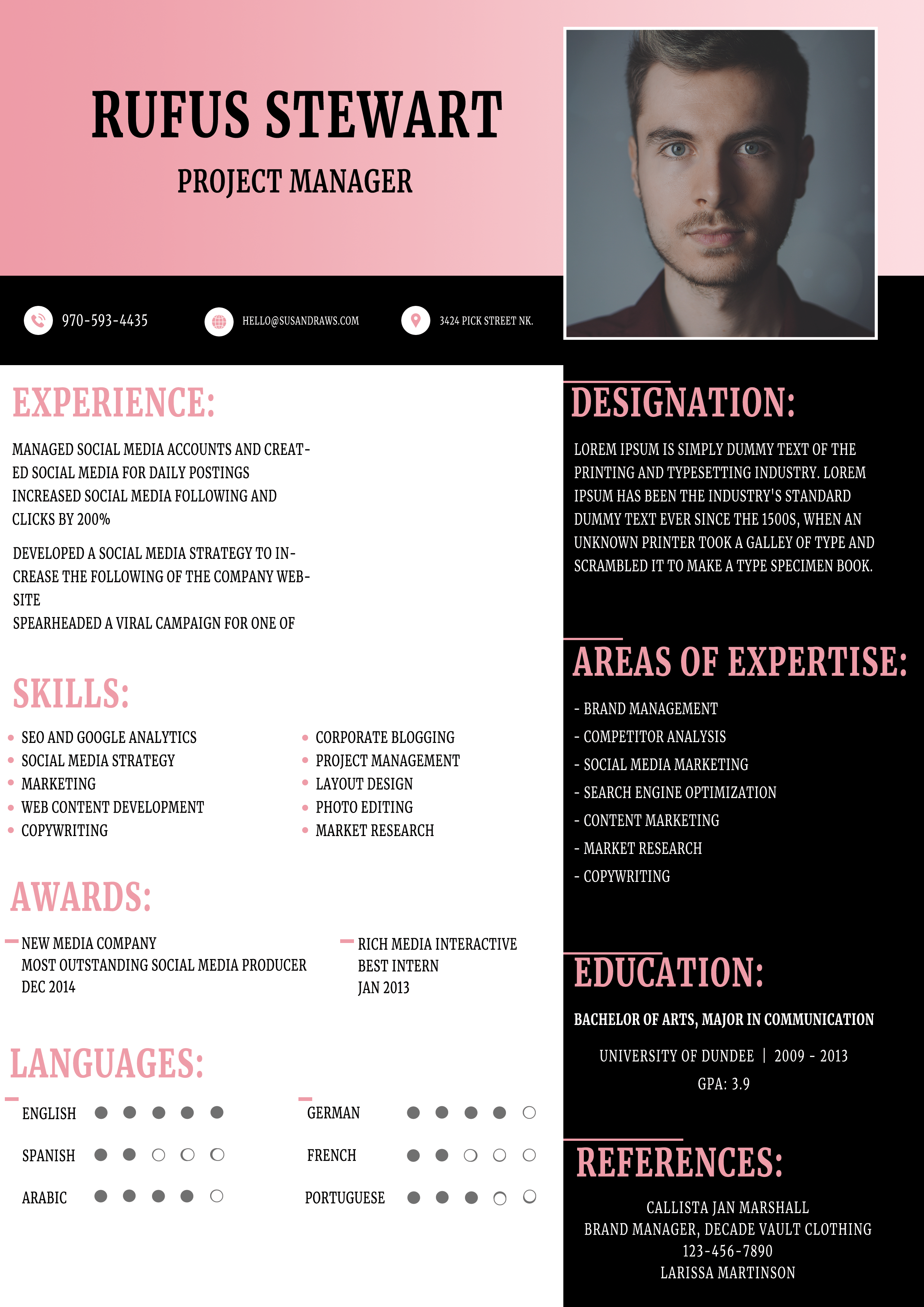 Free resume template #91