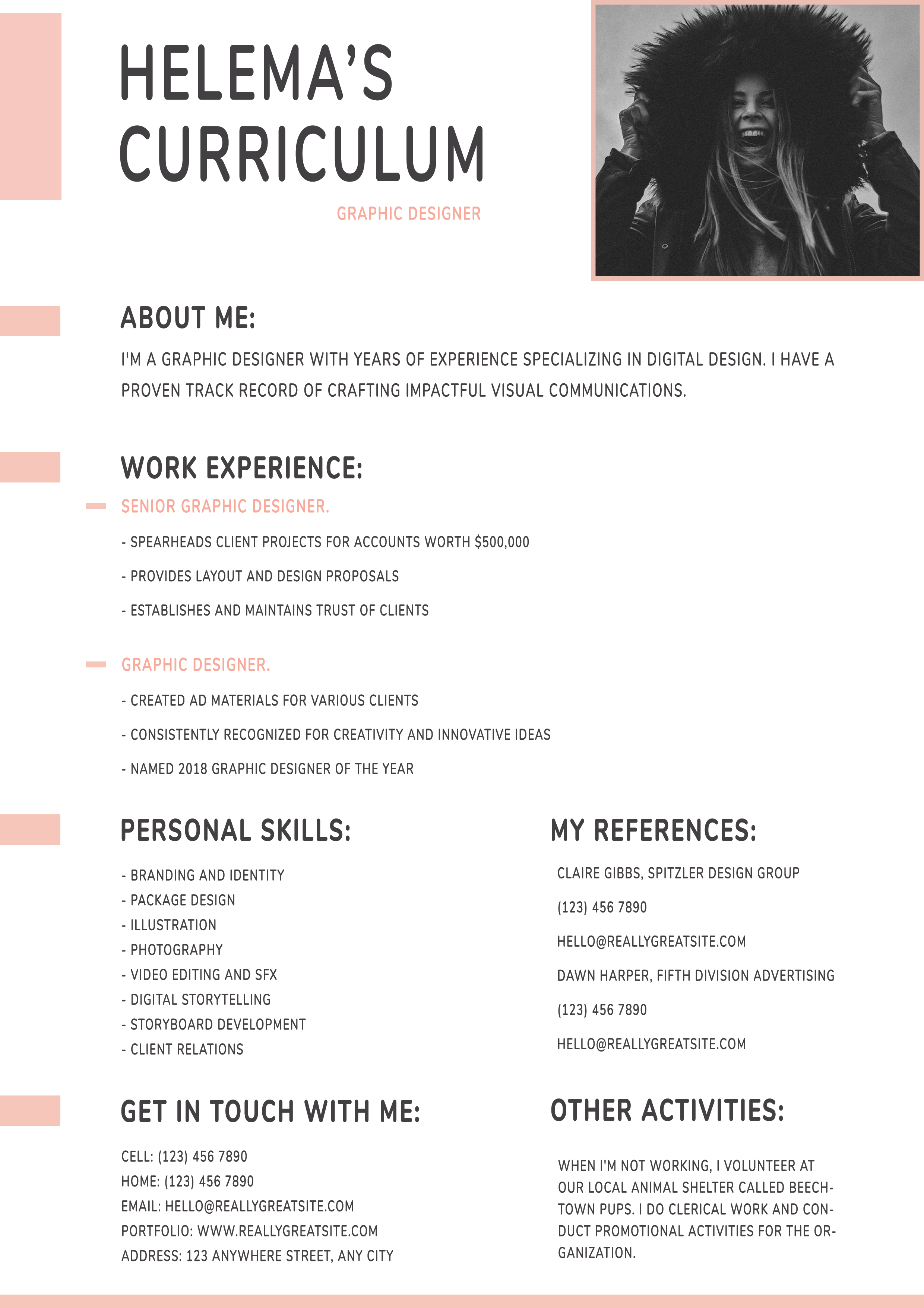Free resume template #95