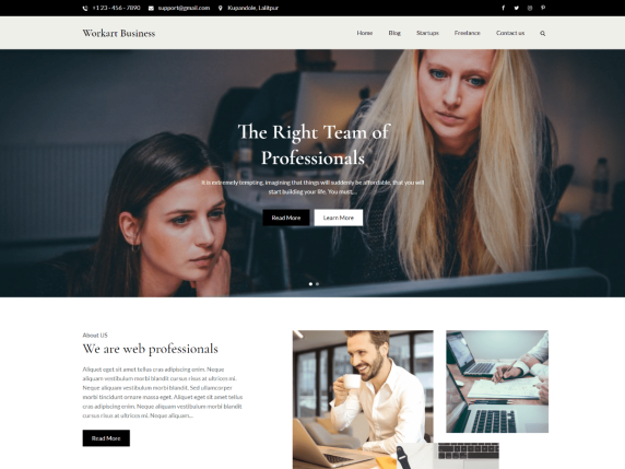 Workart-Business-Wp-Free-Theme