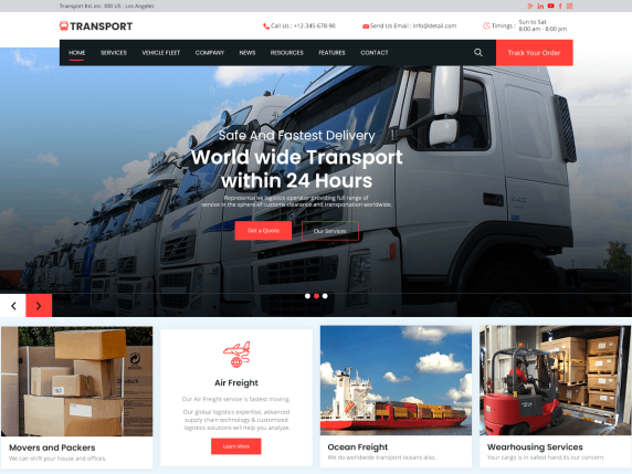Transport-Solutions-Wp-Free-Theme