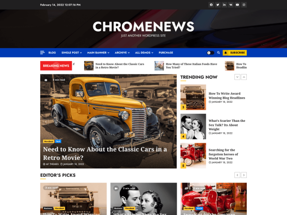 ChromeNews-Wp-Free-Theme