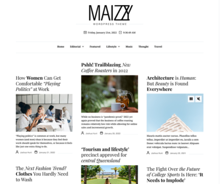 Maizzy-wp-Free-theme