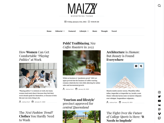 Maizzy-wp-Free-theme