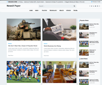 NewsX-Paper-wp-free-theme