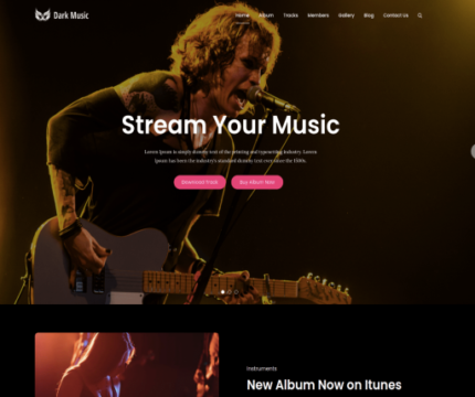 Dark-Music-Wp-Free-Theme