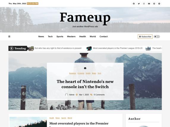 Fameup-wp-free-theme