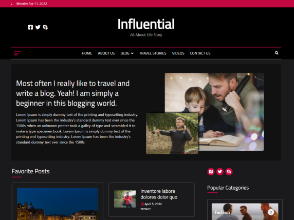 Influential-Wp-Free-Theme